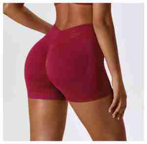 Shorts Deportivos de Mujer, Color Sólido, 100% Algodón, Transpirables, de Secado Rápido, Modernos y Sencillos, Cintura Elástica, para Yoga y Ejercicio - Product Image 2