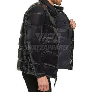 Chaqueta acolchada de invierno de manga larga 2025, ropa de hombre de último diseño, chaqueta de invierno de Color negro - Product Image 6