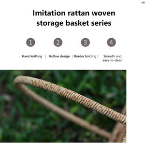 Tienphong Large Multipurpose <b>Woven</b> <b>Basket</b> with Handle Wholesale Rattan Flower Harvest <b>Basket</b> for Decoration Feature - Product Image 5