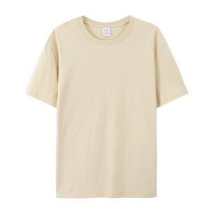 T-shirt uni en coton vierge de qualité supérieure pour hommes, unisexe, t-shirts à manches courtes de haute qualité, t-shirt noir pour hommes, vente en gros - Product Image 3