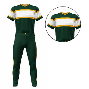Nouveaux vêtements de sport unisexes de baseball et de softball pour adultes uniformes confortables à séchage rapide avec maillot et pantalon respirants en polyester - Product Image 6