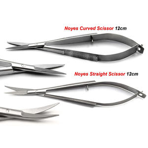 2 piezas de acero inoxidable, tijeras de resorte para manicura, microtijeras de 12 cm con asas rusas antideslizantes - Product Image 1