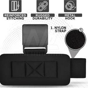 Ganchos de levantamiento de pesas para gimnasio de la mejor calidad, función transpirable, ganchos protectores para levantamiento de pesas - Product Image 4