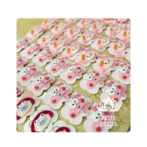 Pinza de Pelo de Lana de Ganchillo, Pinza de Pelo con Flor Tejida para Niñas y Bebés 2025 - Product Image 6