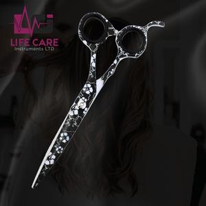 Tijeras profesionales de peluquero para salones hechas con acero inoxidable japonés Color negro Razor Edge Sharp Cutting - Product Image 6