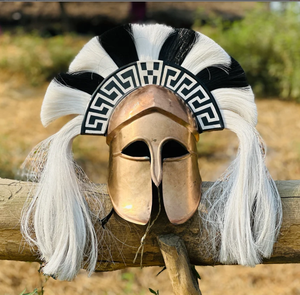 Gladiateur Jouer Spartiate Casque Soldat Bataille Médiévale Costume Cosplay Grec Sparte Ancien Romain Corinthien Acier - Product Image 1