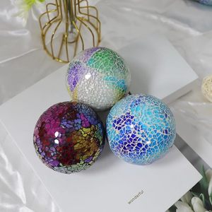 ลูกบอลแก้วโมเสกสำหรับตกแต่งโต๊ะประดับกลางโต๊ะและงานรื่นเริงงานตกแต่งด้วยศิลปะทำมือราคาไม่แพง - Product Image 3