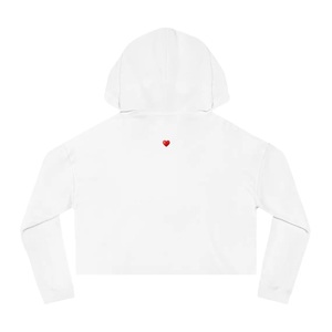Streetwear Hiver Crop Drop Shoulder Oversize Hoodies pour les femmes Design personnalisé coupe ample avec tissu polaire chaud respirant - Product Image 2