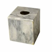 Porte-boîte à mouchoirs en marbre blanc Boîte à mouchoirs décorative élégante pour salle de bain Salon Chambre Bureau Porte-mouchoirs en marbre de luxe