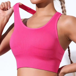 Sujetador deportivo personalizado de alta calidad para mujer, ropa de entrenamiento, ropa de gimnasio, de Yoga Top, estampado ecológico de talla grande, novedad de 2025 - Product Image 3
