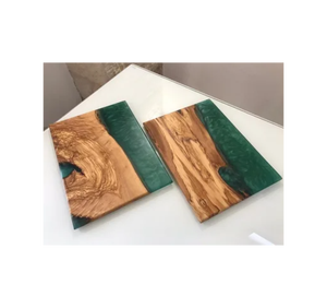 Tabla de cortar ecológica Tradebyd, junta de madera y resina duradera y resistente a los arañazos, hecha de plástico duradero - Product Image 1