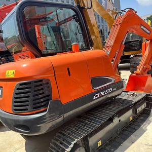 Excavatrice utilisée excellente grande Doosan DX55 Excavatrice utilisée originale DX55 Excavatrice hydraulique de 5,5 tonnes DX55 bien vendue à bas prix - Product Image 1