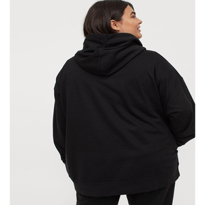 เสื้อฮู้ดผ้าฟลีซสำหรับผู้หญิงผ้าคอตตอนปักโลโก้ได้ตามต้องการเป็นมิตรต่อสิ่งแวดล้อม - Product Image 2