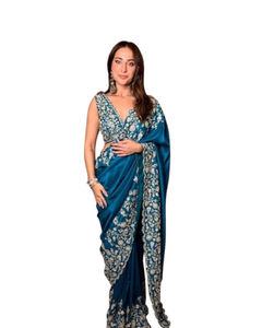 Rich Look último diseñador Banarasi Sari de seda suave con pieza de blusa sin costuras para mujeres indias y paquistaníes precio al por mayor - Product Image 1