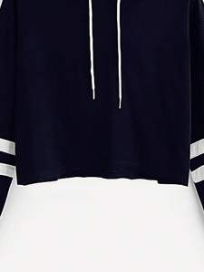 Sudaderas Cortas de Invierno para Mujer con Logotipo Personalizado al por Mayor, Diseño con Capucha en la Parte Delantera, Poliéster/Algodón de Alta Calidad, Servicio OEM, Más Vendidas - Product Image 5