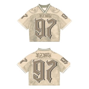 Maillot de football et de football américain court tendance 2025, design personnalisé, vêtements de maison pour hommes, impression par sublimation, ensembles de t-shirts - Product Image 3