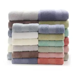 Toalha de banho absorvente 100% algodão, melhor venda de luxo rápida secagem de alta qualidade para hotel