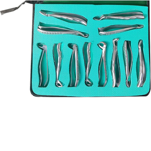 Nuevo juego de fórceps de extracción de dientes dentales duraderos de acero inoxidable con todos los tamaños/juego de fórceps dentales impresos con logotipo personalizado a la venta - Product Image 3