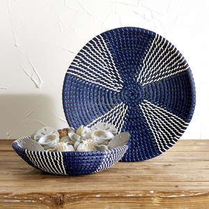 Panier mural tissé marine jonc de mer panier d'art décoratif pour Boho décor à la maison accessoire décoratif mural naturel - Product Image 2