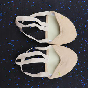 Demi semelle danse gymnastique chaussure rythmique gymnastique orteil chaussures microfibre cuir demi rythmique gymnastique orteil chaussures - Product Image 4