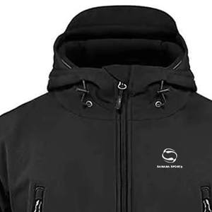 Veste Softshell pour Hommes avec Fermeture à Glissière Col Montant Tissu de Toile Style High Street en Vente - Product Image 2