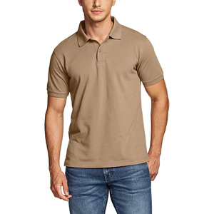 เสื้อเชิ้ตแขนสั้นสำหรับผู้ชายผ้าฝ้าย100% ถักสีพื้นกันยับ160กรัมสำหรับผู้ชายน้ำหนักปานกลาง - Product Image 1