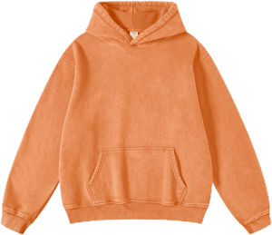 Nuevo diseño 2024 sudaderas con capucha desgastadas de alta calidad para hombres Casual Vintage Wash Hoodie 100% algodón ácido lavado transpirable - Product Image 1