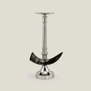 Porte-bougie en métal de luxe pour la décoration de la maison et de Noël, fait à la main - Product Image 6