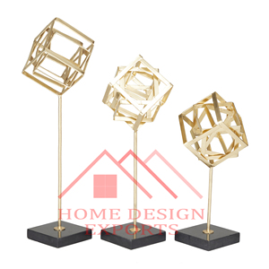 2025 Best-seller Sculpture dorée abstraite moderne pour la maison Best-seller - Product Image 2