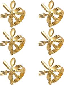 Elegant Design Wholesale Decorative Metal Round Copper Finished Napkin Rings Set for Hotel Home Wedding Table Usage - Product Image 6