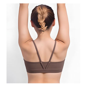 Soutien-gorge de sport pour femmes grande taille personnalisé, soutien élevé, simple, doux, pour la salle de sport, tendance pour le tennis - Product Image 2