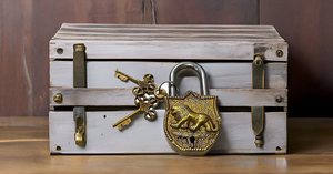 Tiger Golden Brass Padlock with <b>Keys</b> Functional Working Brass Made <b>Lock</b> - Product Image 2