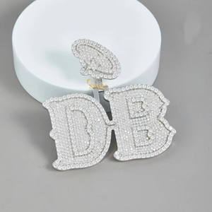 คอลเลกชันเครื่องประดับสีขาวทองแสนสวย10kt เพิ่มความชัดเจนให้กับ VVS ตัดเหลี่ยมเพชรที่ปลูกในห้องปฏิบัติการจี้เพชรที่กำลังมาแรง - Product Image 3