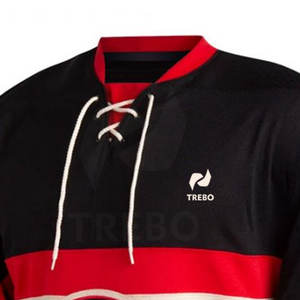 Maillot de hockey sur glace 100% polyester respirant à séchage rapide, couleur unie, pour adulte, entraînement sportif, maillot d'équipe - Product Image 5