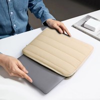 Funda Protectora para Laptop de Neopreno Acolchada Impermeable con Cierre y Logotipo Personalizado de 13-14 Pulgadas para MacBook