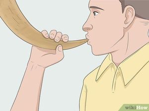 Cuerno de trompeta de juguete con acabado decorativo 100% cuerno de búfalo doméstico con agujero de soplado estilo vikingo - Product Image 4