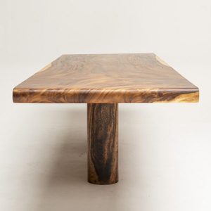 Table en bois de suar massif Esty de haute qualité en finition naturelle pour le salon, la salle à manger - Product Image 4