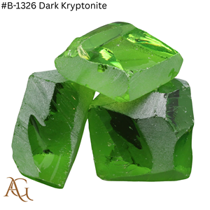 Nano Lab Grown Rough # B 1326 Kryptonite foncé vert néon, résistant à la chaleur, qualité facettage, gemme lapidaire, coupe synthétique simulée - Product Image 2