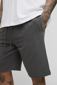 Vente en gros de shorts décontractés pour hommes en coton polaire à séchage rapide avec logo imprimé DTF personnalisé anti-rides 100% coton - Product Image 3