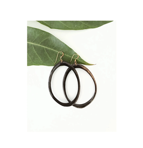 Oval Shape Two Tone Horn <b>Earrings</b> <b>Fashion</b> Jewelry Handmade Friendly Best Horn <b>Earring</b> Cheap Price Classic by glowin <b>fashion</b> - Product Image 4