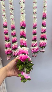 สายดอกมะลิสำหรับตกแต่งที่เป็นมิตรกับสิ่งแวดล้อมของตกแต่งบ้านของตกแต่งบ้านฉากหลังเวทีการตกแต่ง Diwali pooja ทางใต้ - Product Image 4