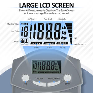 <span class=keywords><strong>KYTO</strong></span> Dynamomètre à main numérique Mesureur de force de préhension Capture automatique de la puissance de la poignée KYTO2326 - Product Image 2