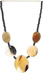 Collar de cuerno natural Joyería de cuerno de búfalo para mujer Collar de cuerno de búfalo superventas de moda Color miel ámbar a bajo precio - Product Image 5