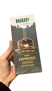 ผงกาแฟอาราบิก้า & โรบัสต้ากล่อง250gr พรีเมี่ยมสำหรับเอสเปรสโซผิวเรียบและโดดเด่น - Product Image 3