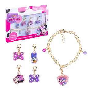 Bracelet jouet Mickey et Minnie, coffret de bijoux fantaisie, 5 breloques interchangeables, lot de 150 unités, vente en gros par carton, livraison gratuite - Product Image 1