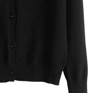 Womens Winter Solid Soft Knit <b>Cardigan</b> <b>Sweater</b> Long Sleeve Button Front Crew Neck Casual Elegant Lightweight Fashion Clothing - Product Image 6