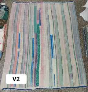 Sostenible 100% algodón Reversible hecho a mano Kantha cosido a mano tradicional Vintage hecho a mano Boho Chic decoración del hogar Kantha - Product Image 2