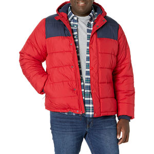 Veste bouffante mode personnalisée OEM ODM, vêtements d'hiver pour hommes, manteau à capuche matelassé surdimensionné, vêtements d'extérieur chauds décontractés à la mode - Product Image 2