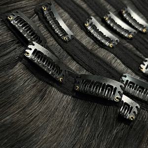 Extensions de cheveux humains vietnamiens bruts Clip dans les extensions de cheveux Clip Ins cheveux ondulés naturels vierges sans couture - Product Image 3