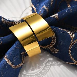 ห่วงรัดผ้าเช็ดปากทำจากโลหะแบบคลาสสิกหรูหราเหมาะสำหรับงานปาร์ตี้วันเกิดและงานครบรอบของบ้าน - Product Image 2